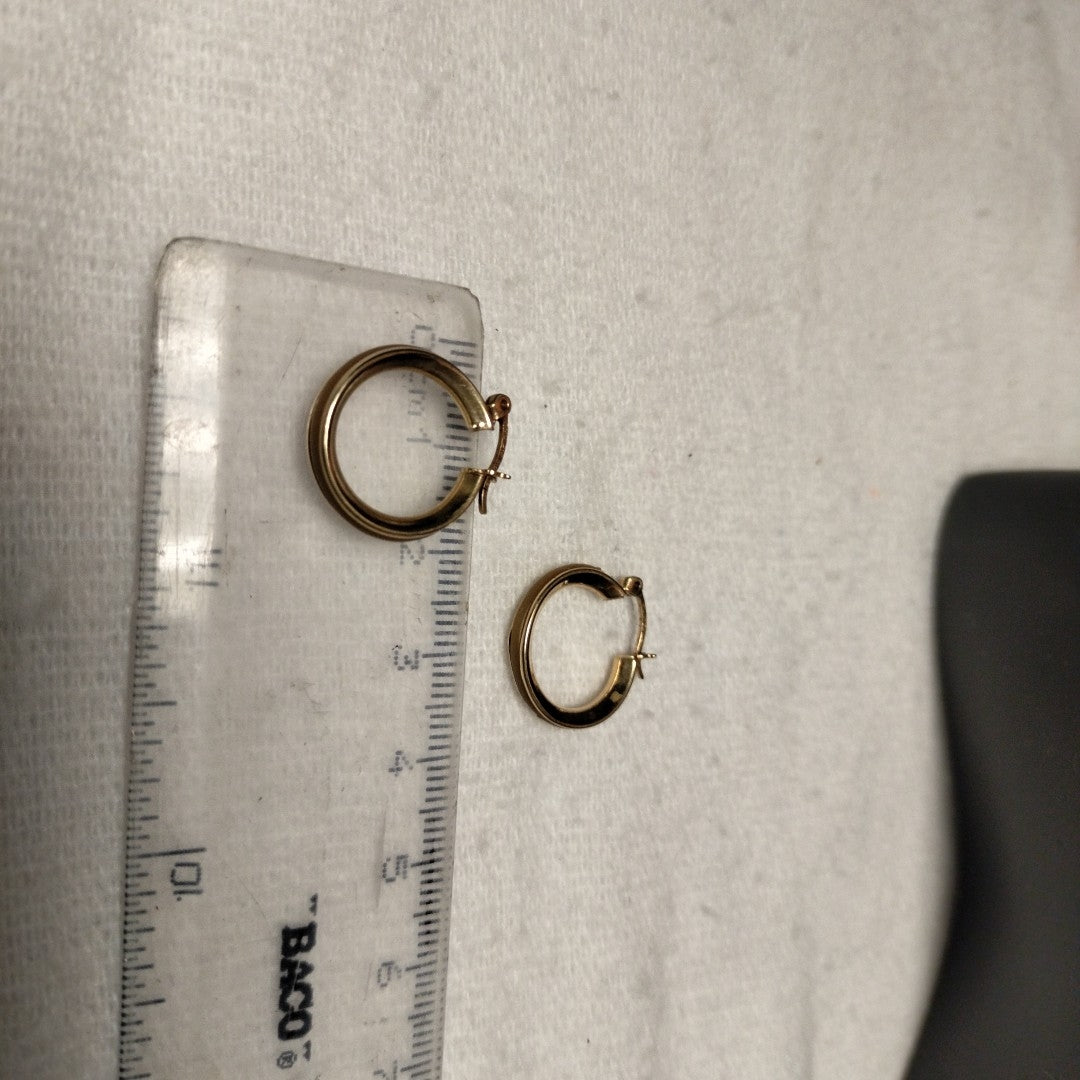 ARRACADAS PAR ORO 14 K 1.6 GRMS (SEMINUEVO)