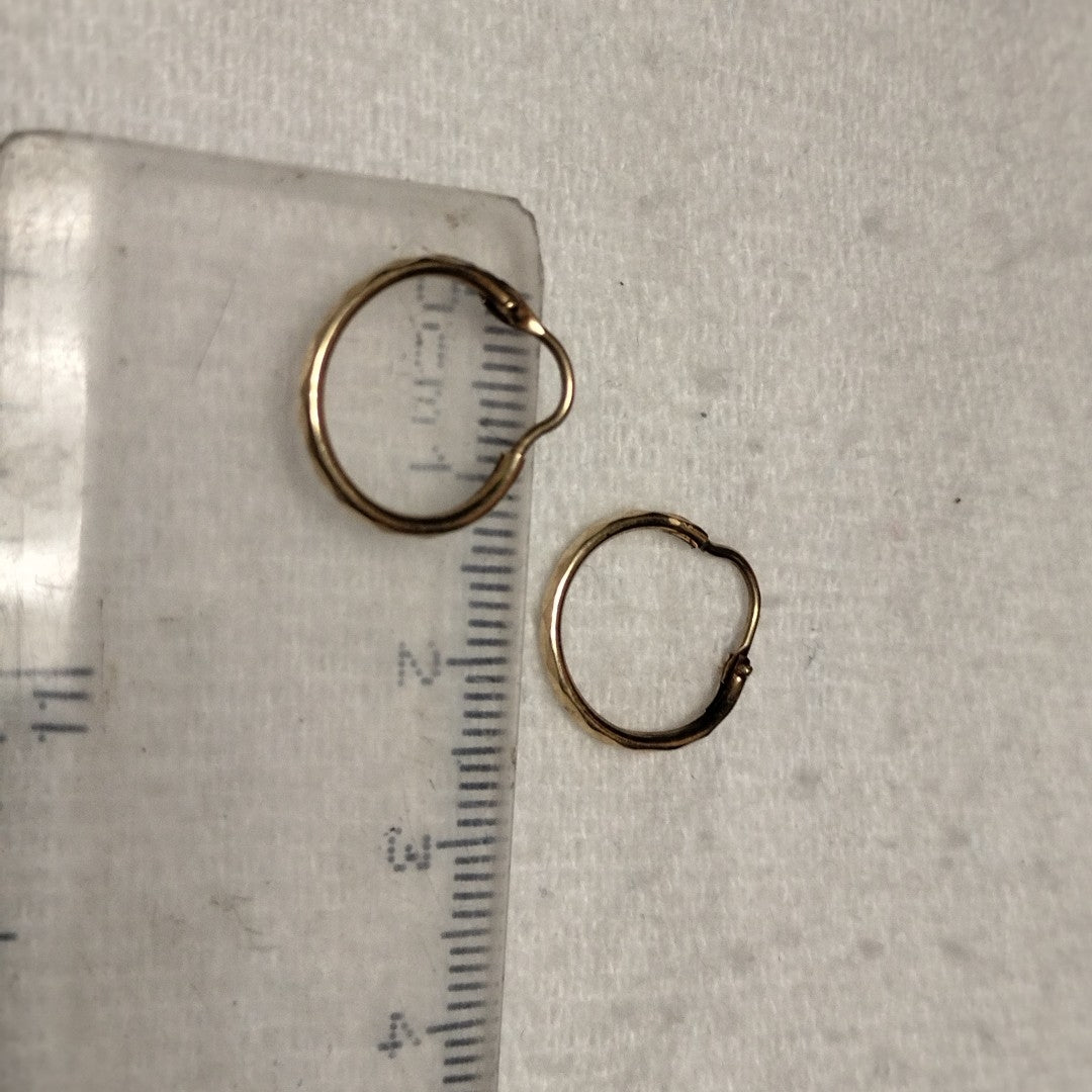 ARRACADAS PAR ORO 10 K 0.6 GRMS (SEMINUEVO)