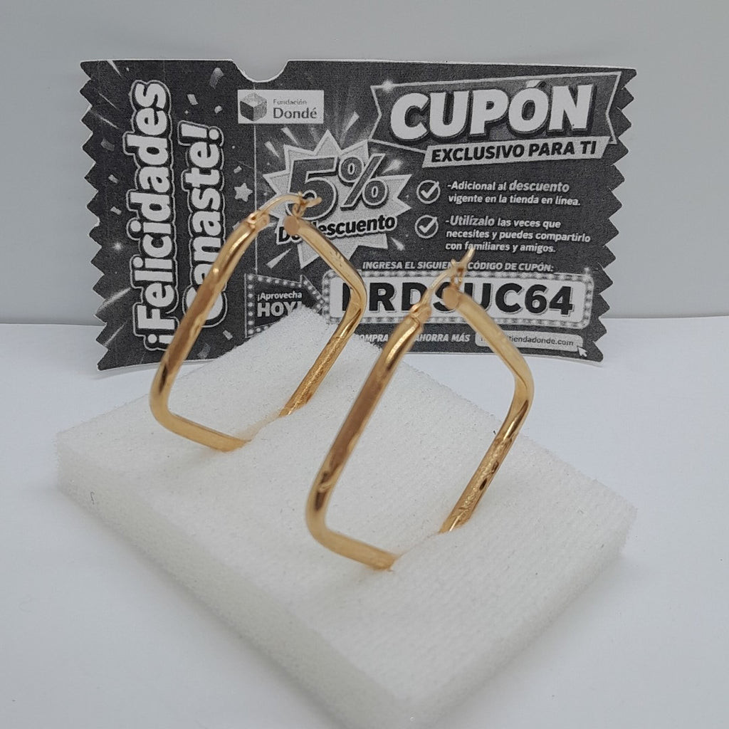 ARRACADAS PAR ORO 10 K 4,20 GRMS (SEMINUEVO)