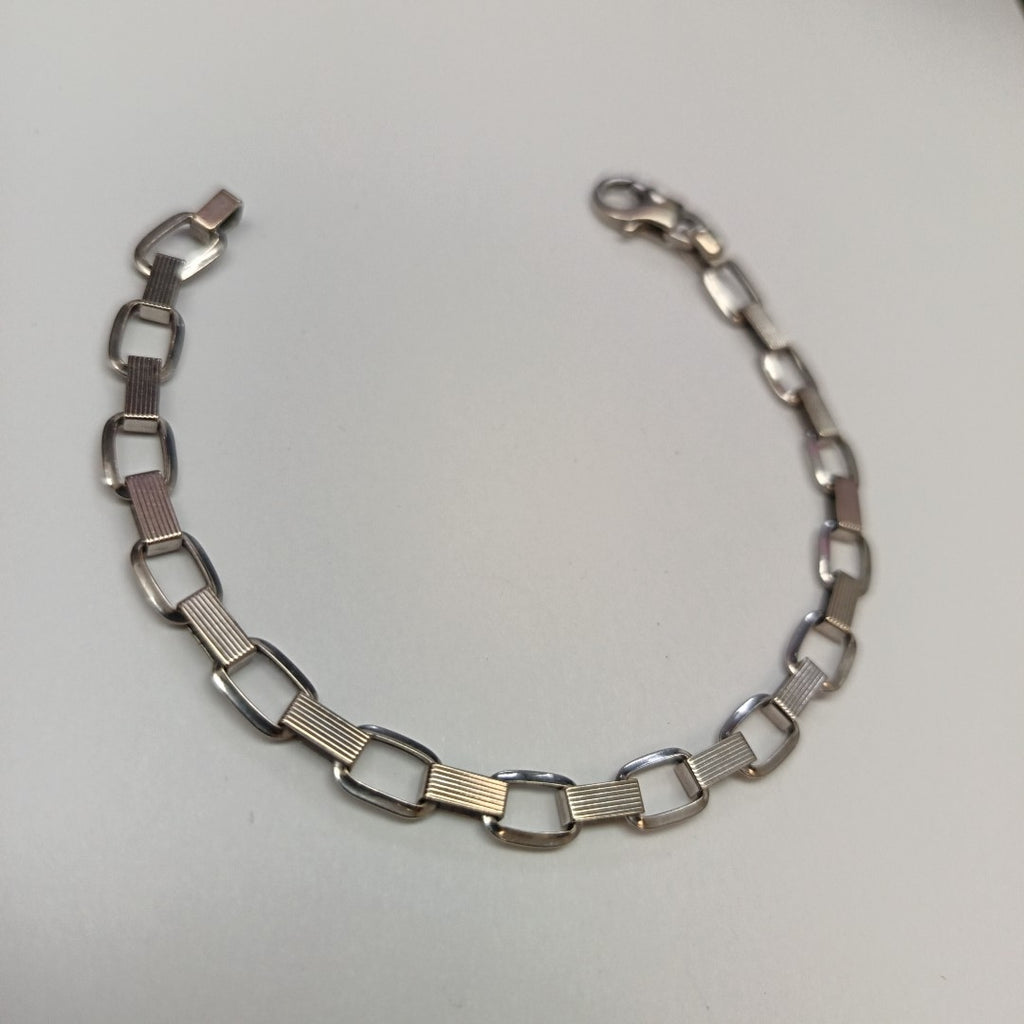 PULSERA ORO BLANCO 14 K 6,10 GRMS (SEMINUEVO)