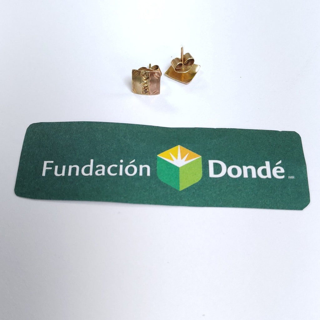 ARETES PAR ORO 10 K 1,00 GRMS (SEMINUEVO)