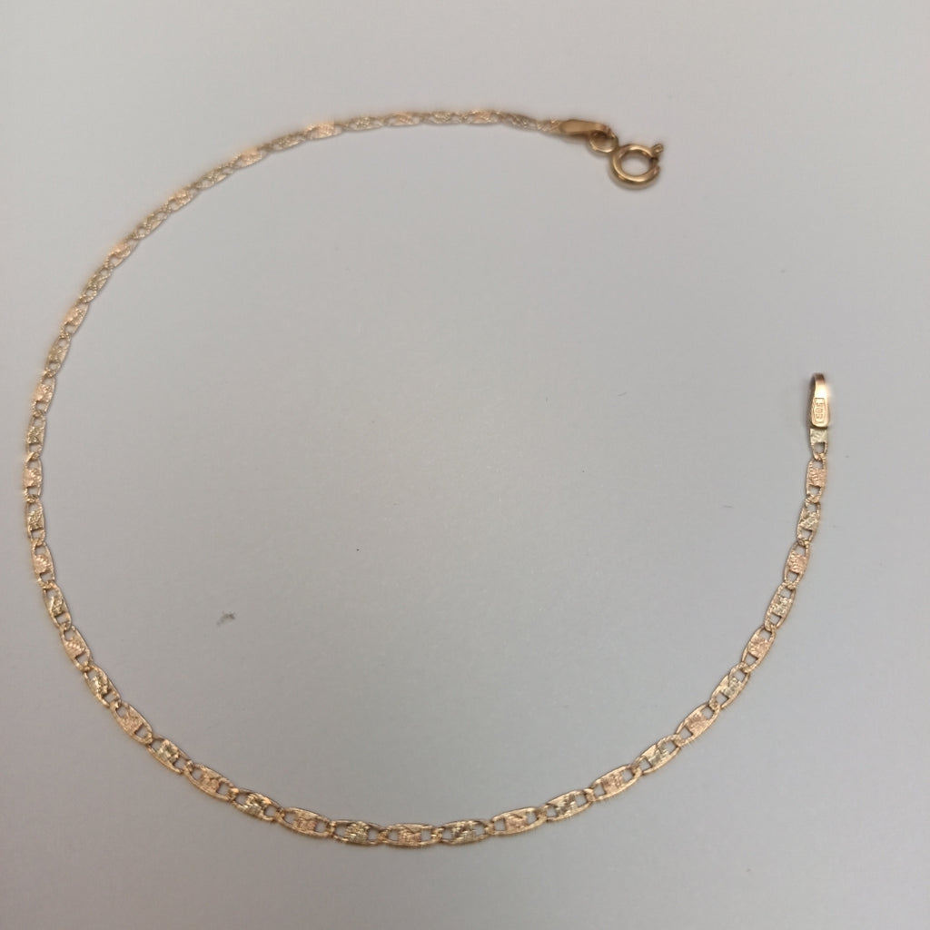 PULSERA ORO COMBINADO 14 K 1,10 GRMS (SEMINUEVO)