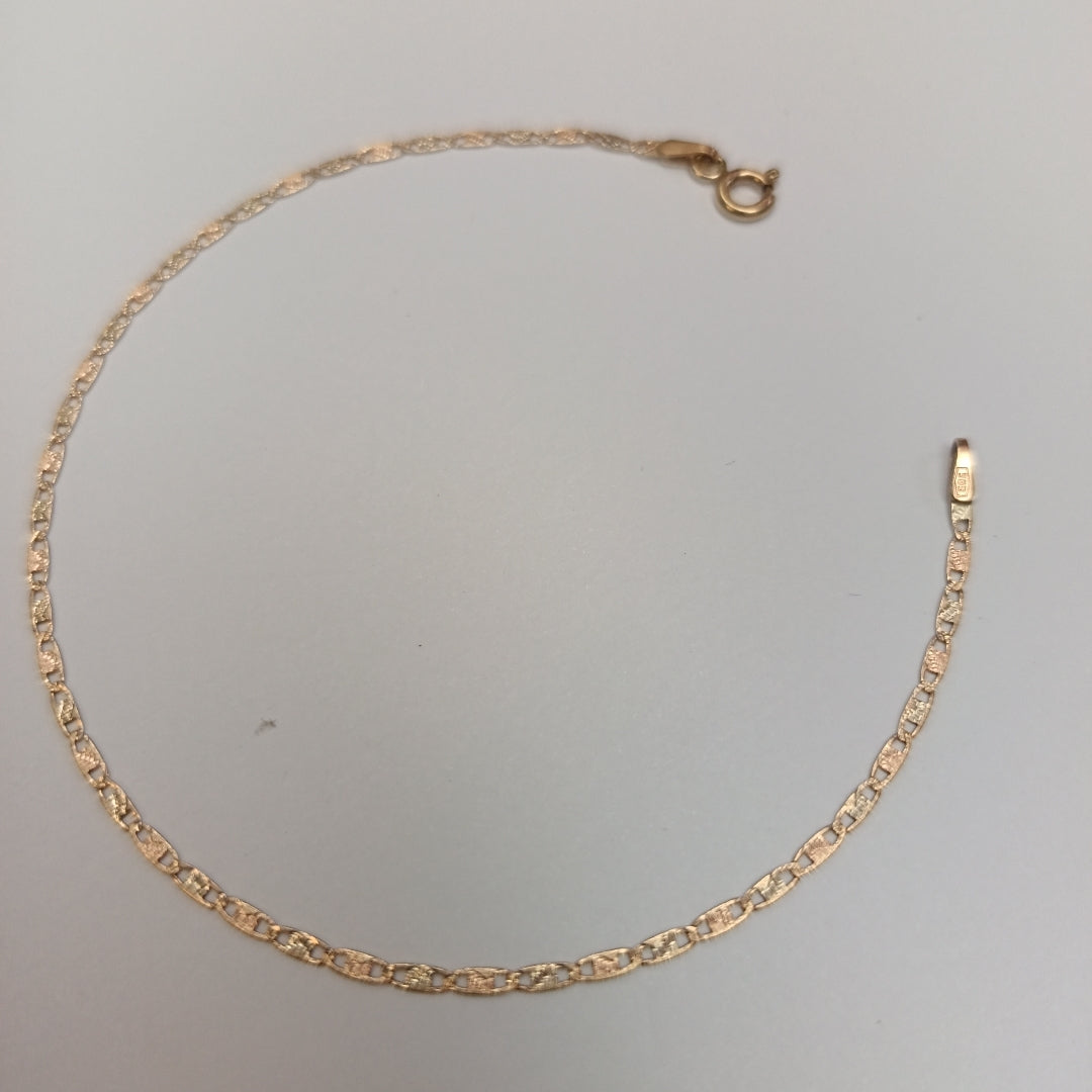 PULSERA ORO COMBINADO 14 K 1,10 GRMS (SEMINUEVO)