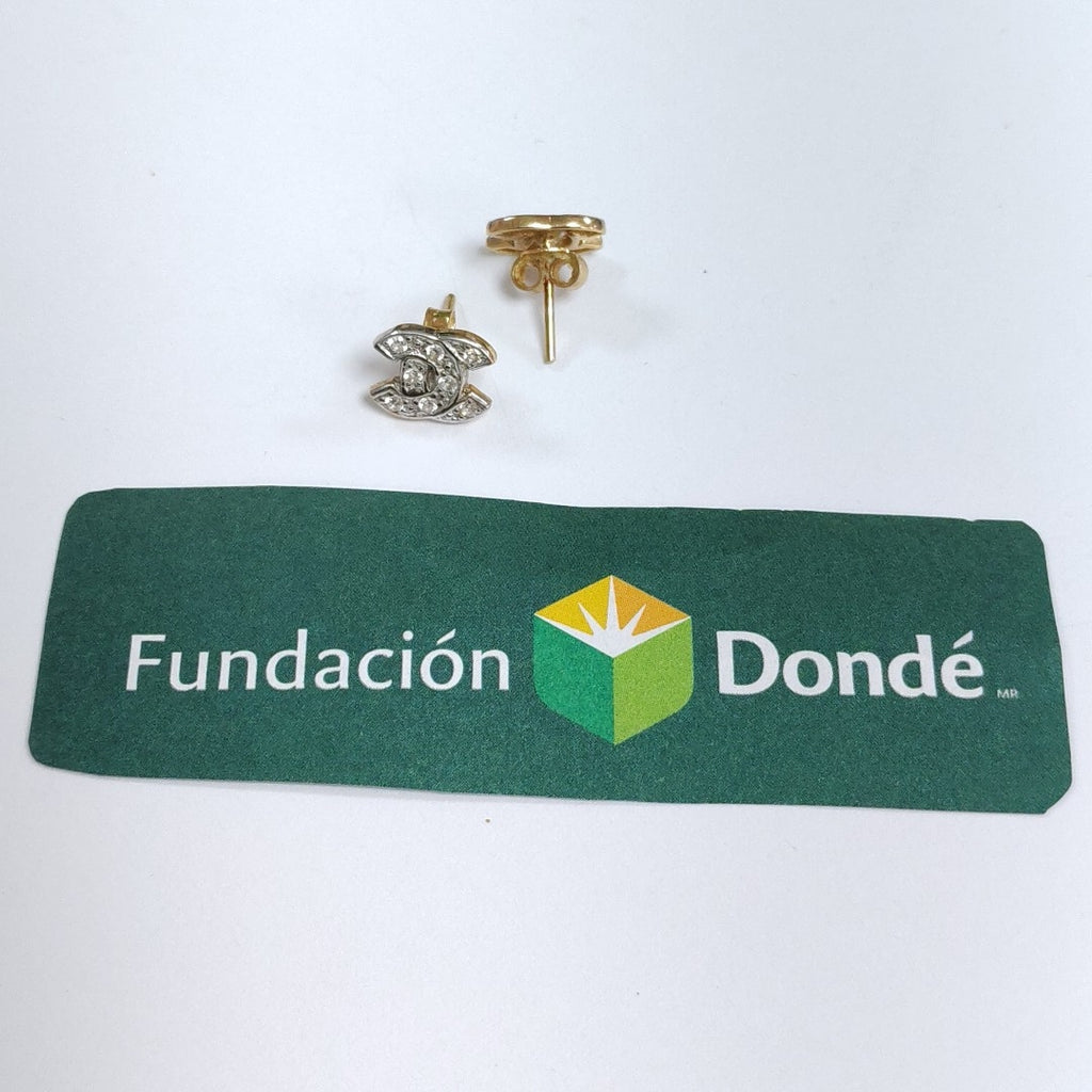 ARETES PAR ORO 14 K 1.8 GRMS (SEMINUEVO)
