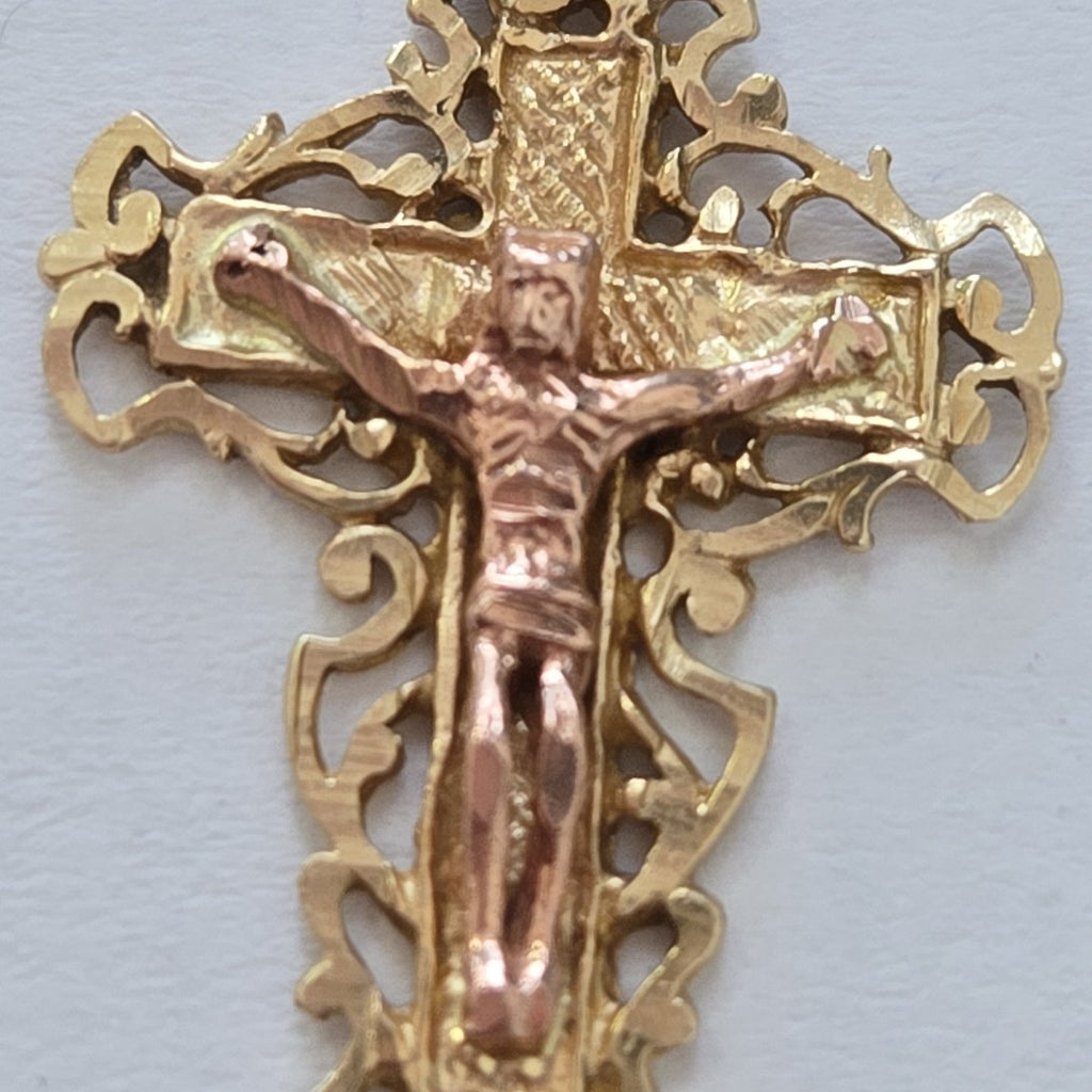 CRUCIFIJO ORO 10 K 1.8 GRMS (SEMINUEVO)