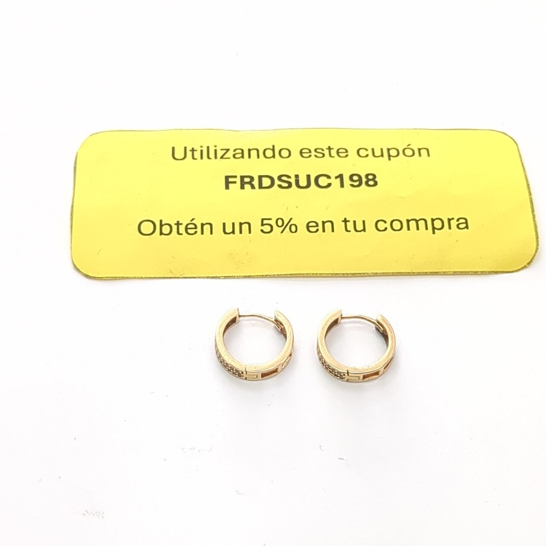 ARRACADAS PAR ORO 14 K 2.2 GRMS (SEMINUEVO)