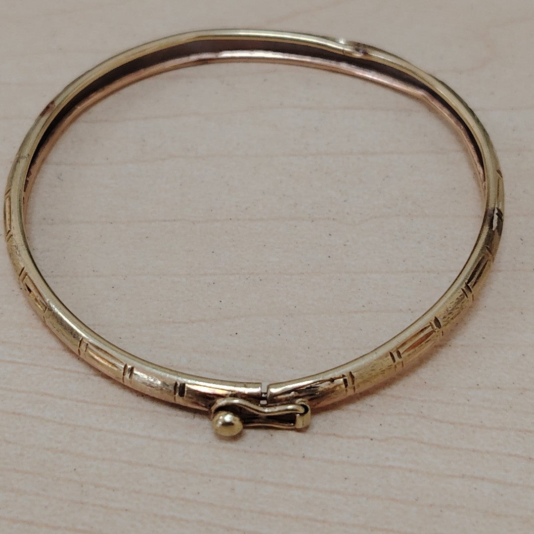 PULSERA RIGIDA ORO 14 K 4.3 GRMS (SEMINUEVO)