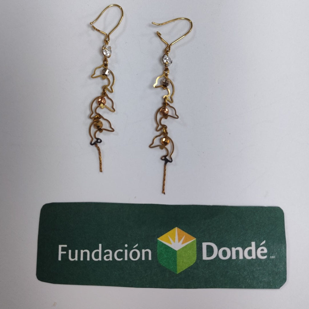 ARETES PAR ORO 10 K 1.4 GRMS (SEMINUEVO)