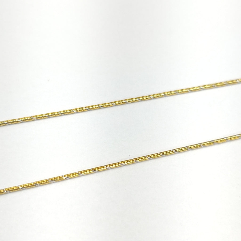 GARGANTILLA ORO COMBINADO 14 K 10 GRMS (SEMINUEVO)
