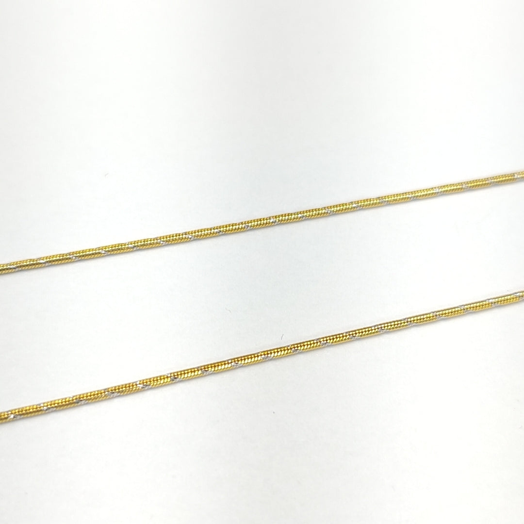 GARGANTILLA ORO COMBINADO 14 K 10 GRMS (SEMINUEVO)