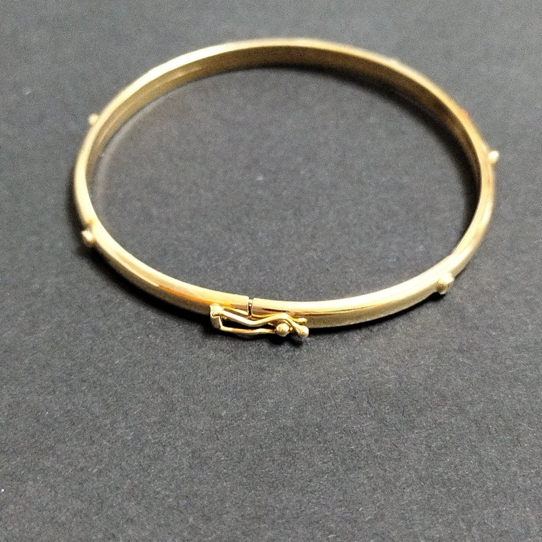 PULSERA RIGIDA ORO 14 K 4,30 GRMS (SEMINUEVO)