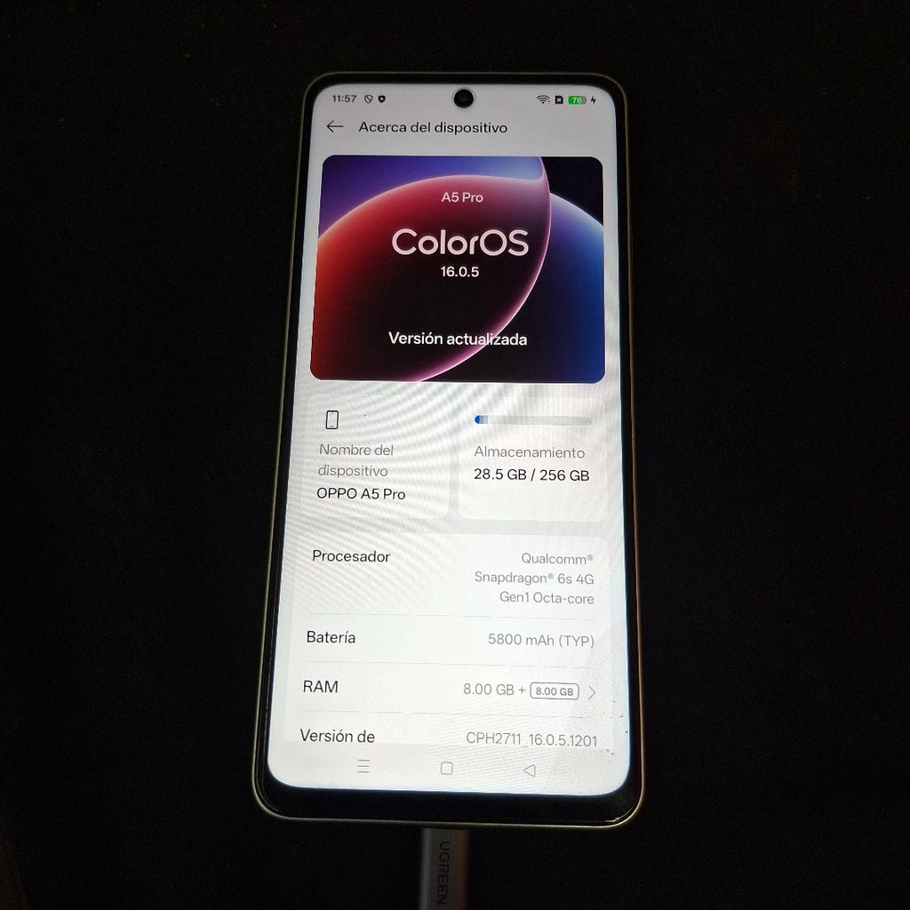 CELULAR OPPO A5 PRO CPH2711 (2025) 256 GB 8 GB RAM
