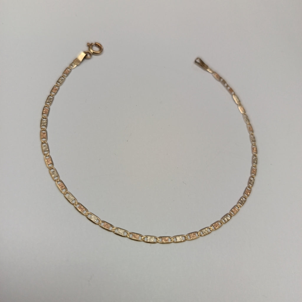 PULSERA ORO COMBINADO 14 K 1,10 GRMS (SEMINUEVO)