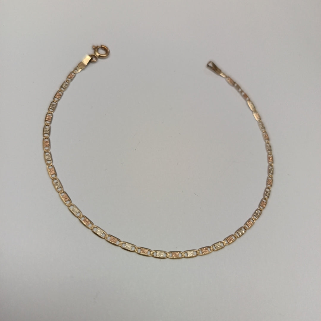 PULSERA ORO COMBINADO 14 K 1,10 GRMS (SEMINUEVO)