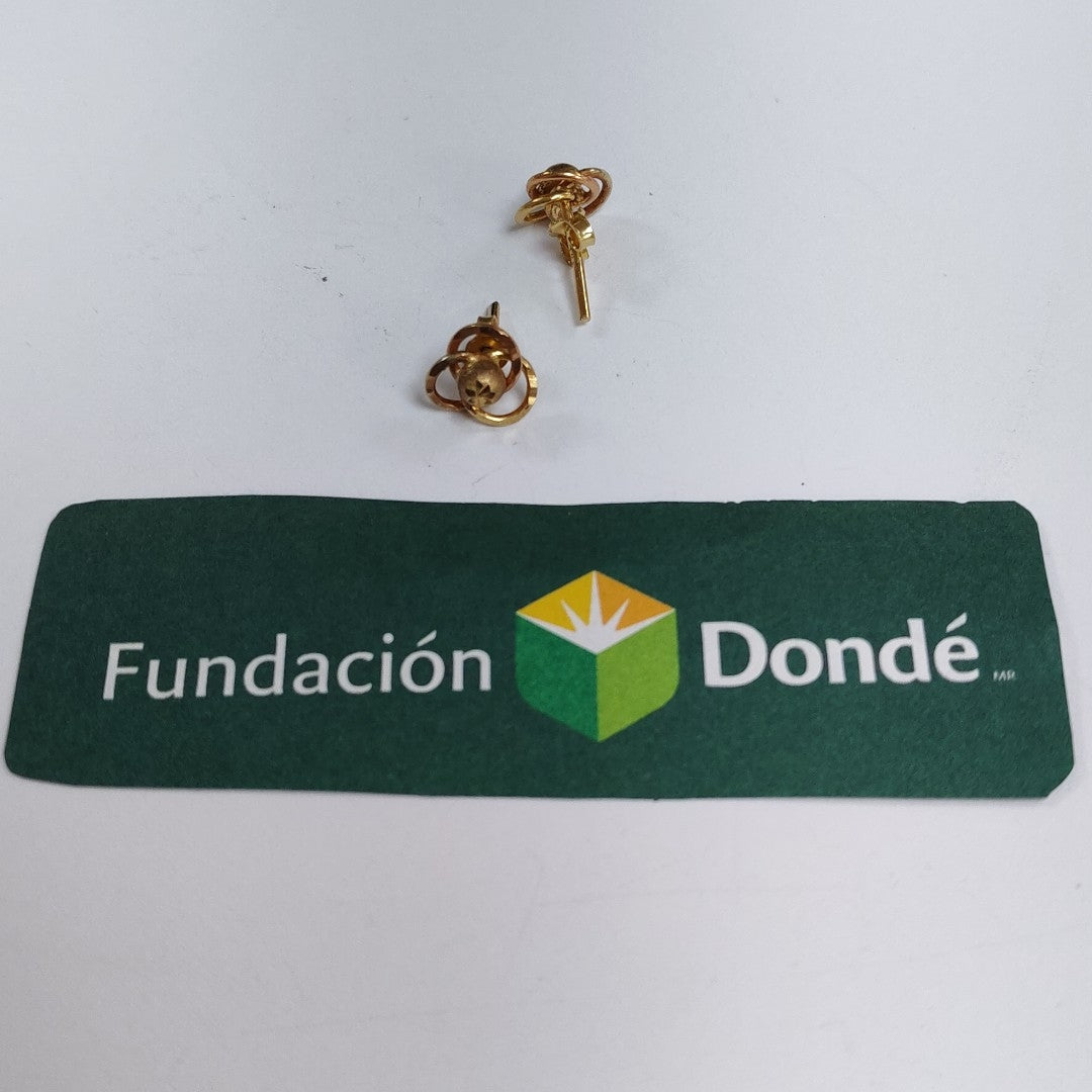 ARETES PAR ORO 14 K 1,40 GRMS (SEMINUEVO)
