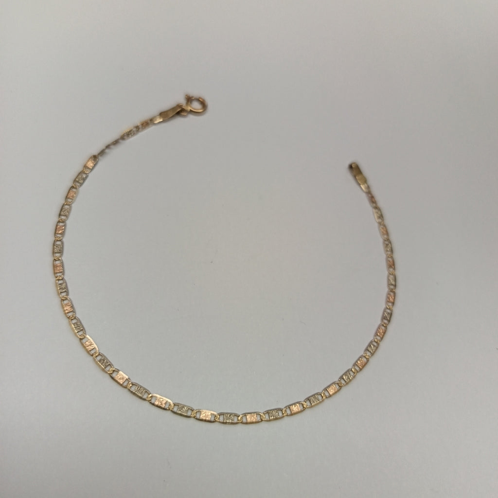 PULSERA ORO COMBINADO 14 K 1,10 GRMS (SEMINUEVO)