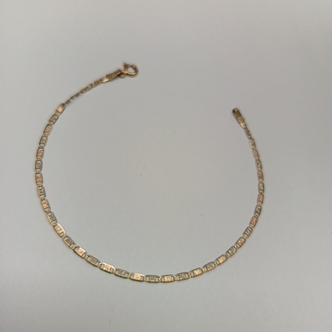 PULSERA ORO COMBINADO 14 K 1,10 GRMS (SEMINUEVO)