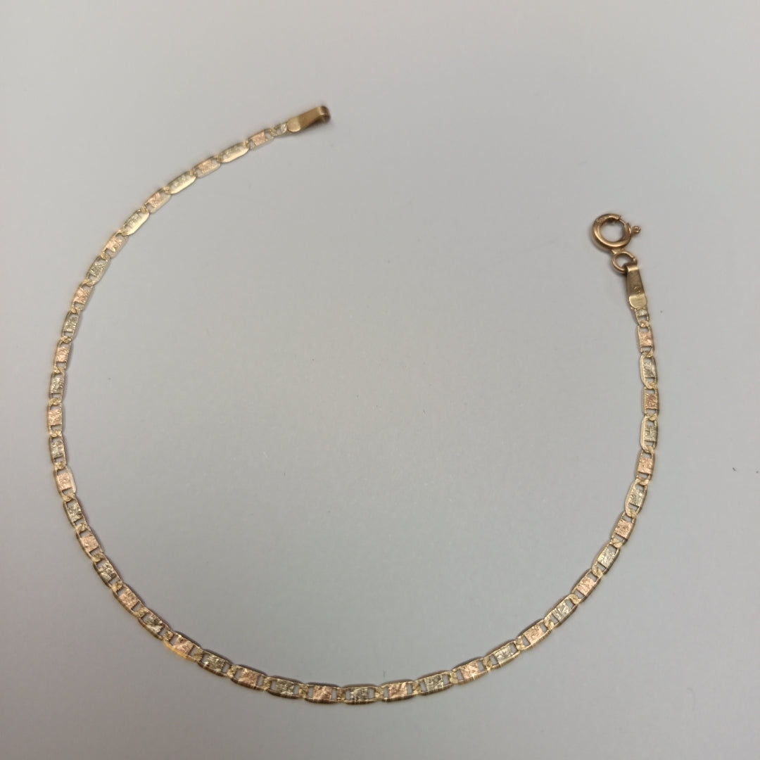 PULSERA ORO COMBINADO 14 K 1,20 GRMS (SEMINUEVO)
