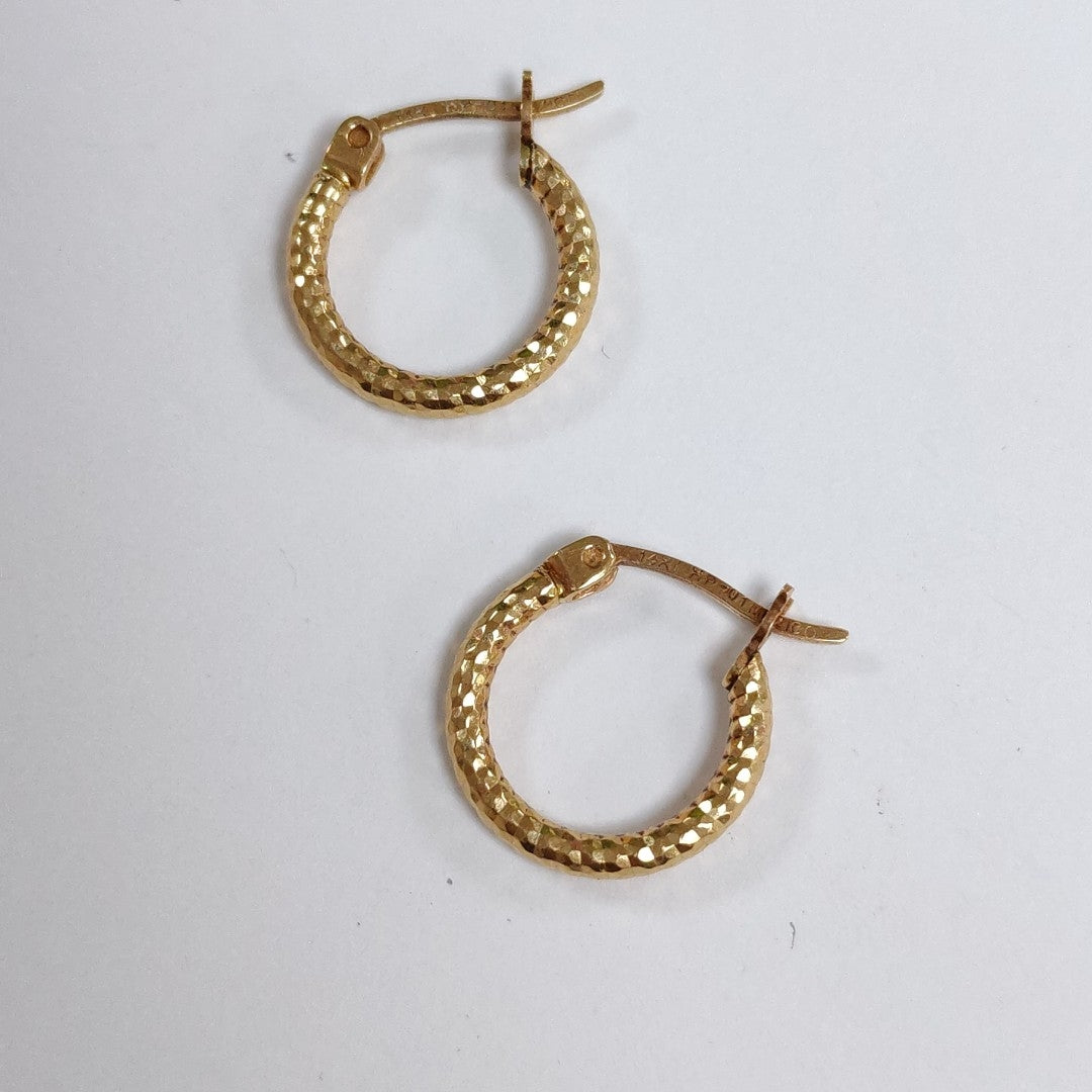 ARRACADAS PAR ORO 14 K 1,40 GRMS (SEMINUEVO)