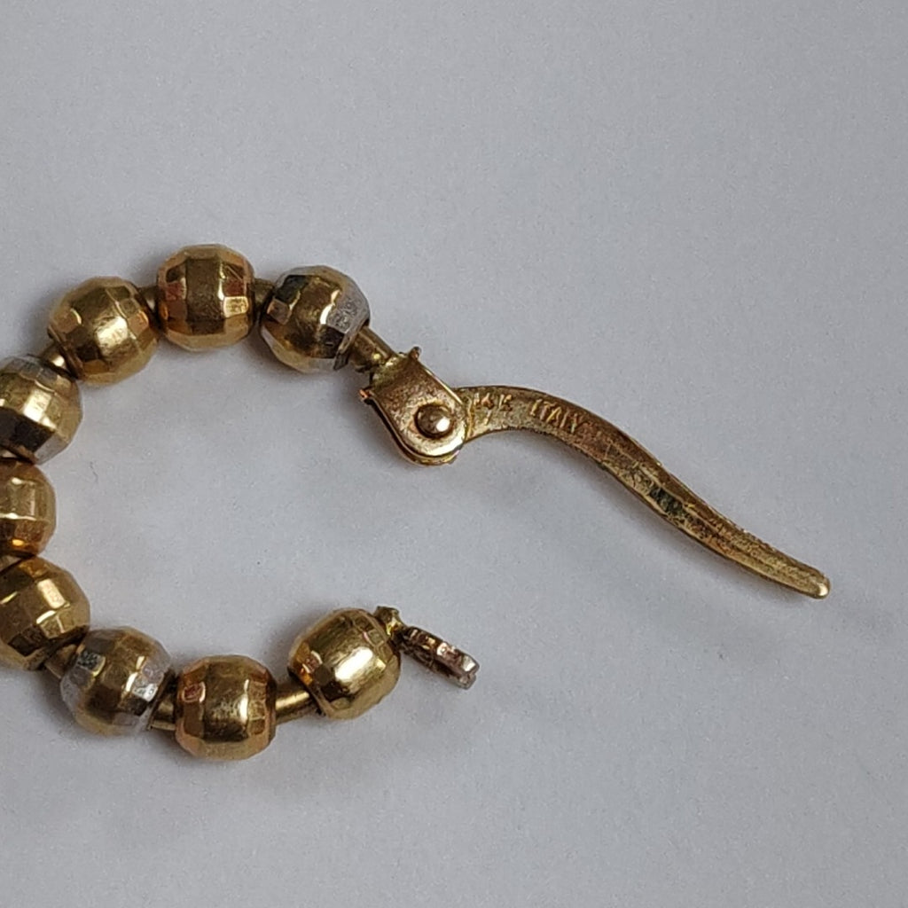 ARETES PAR ORO COMBINADO 14 K 2,20 GRMS (SEMINUEVO)