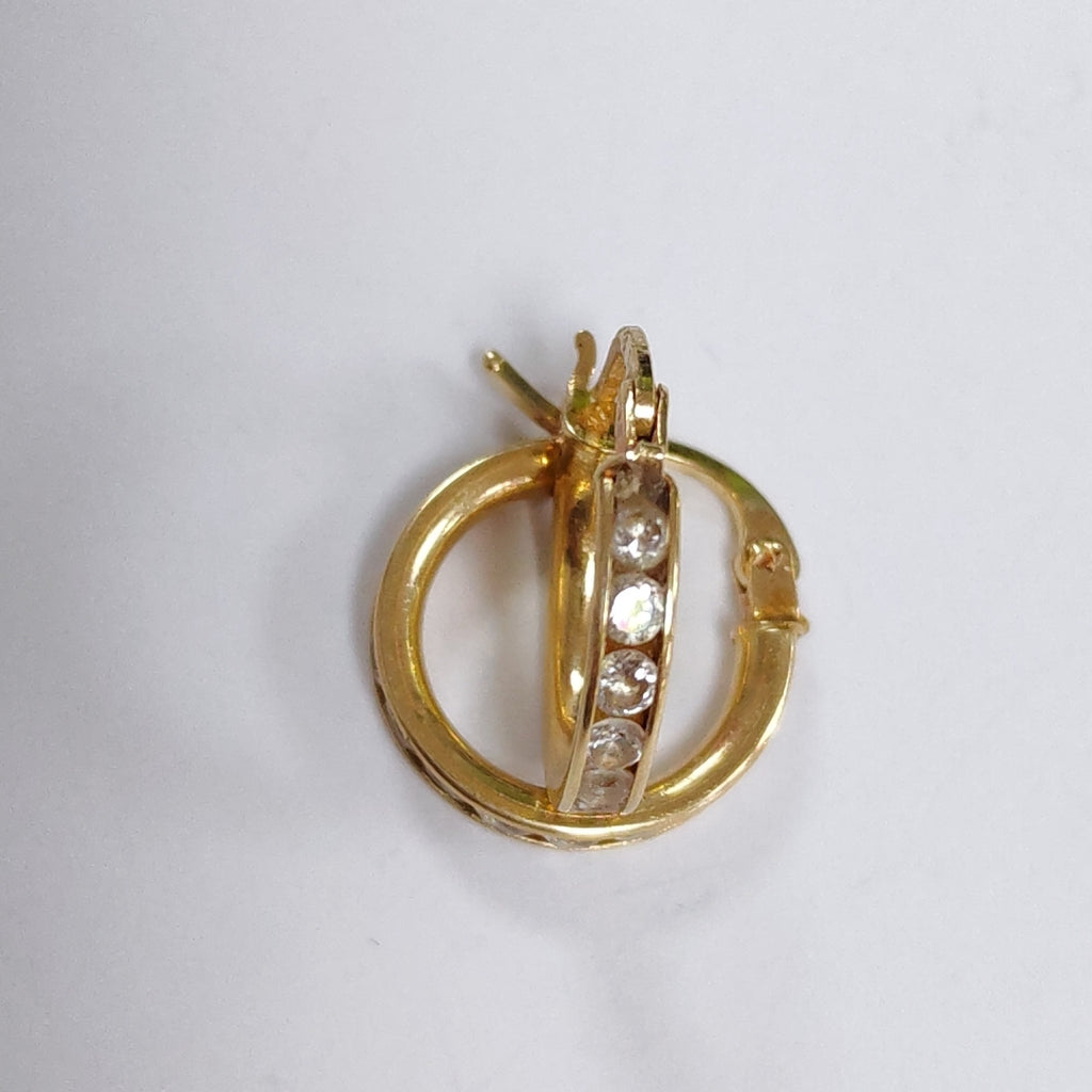 ARRACADAS PAR ORO 14 K 1,60 GRMS (SEMINUEVO)