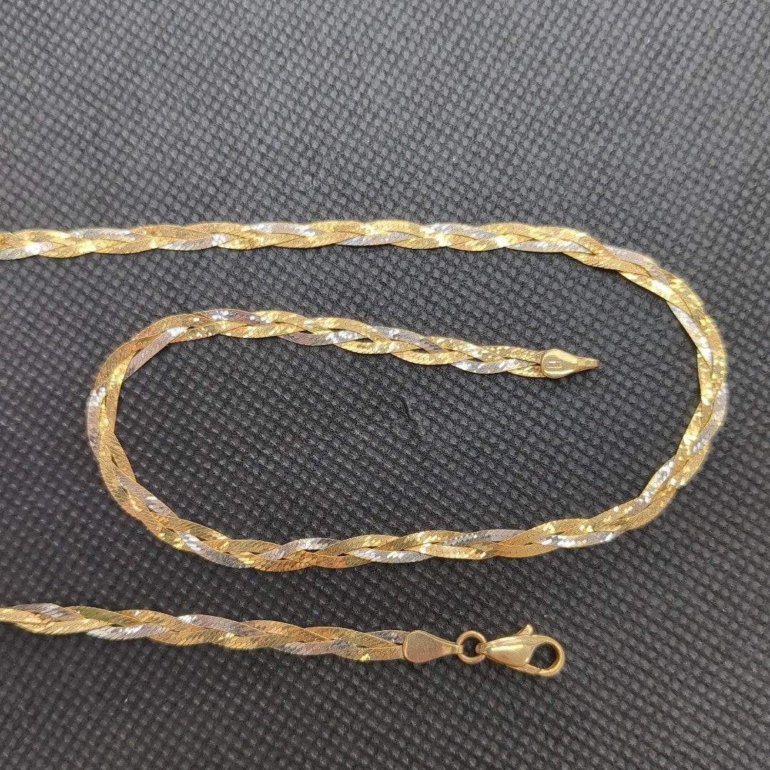 CADENA ORO COMBINADO 10 K 6.2 GRMS (SEMINUEVO)