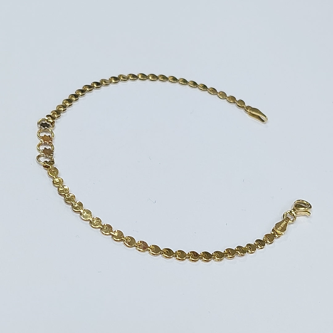 PULSERA ORO, ORO COMBINADO 14 K 2.9 GRMS (SEMINUEVO)