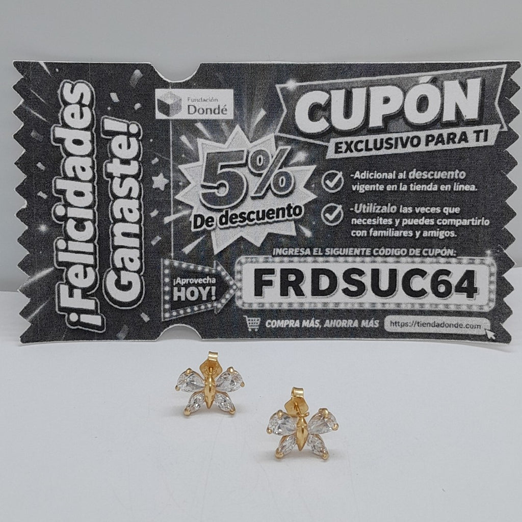 BROQUELES PAR ORO 14 K 2,60 GRMS (SEMINUEVO)