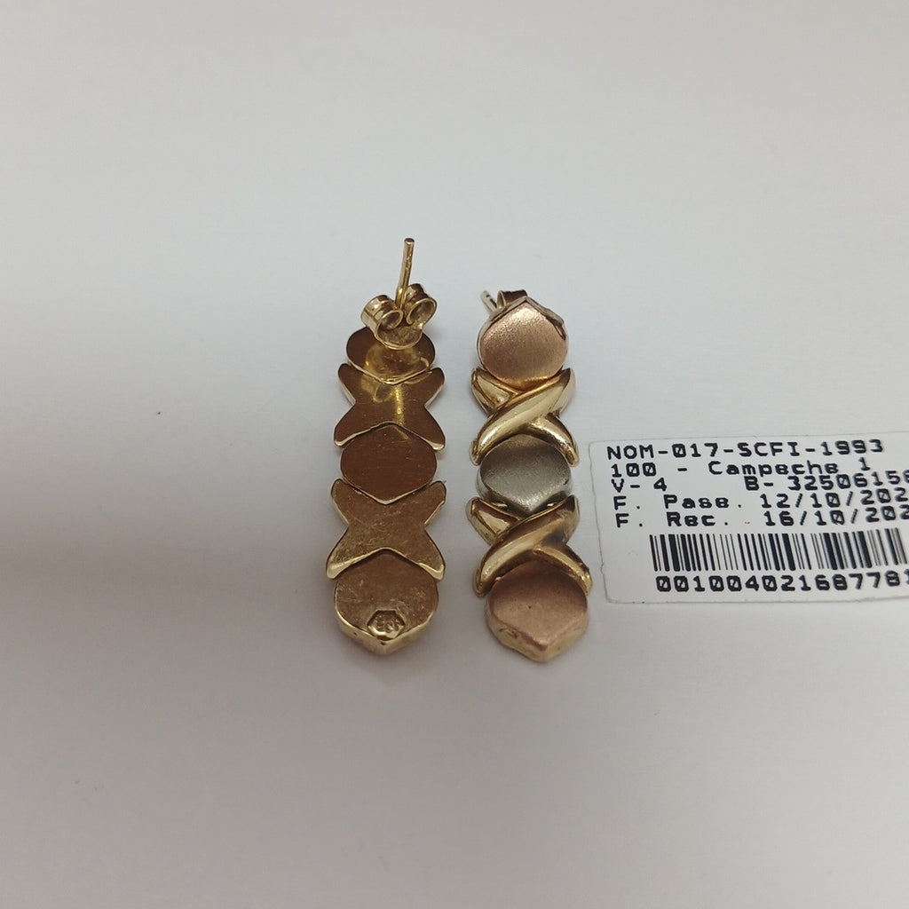ARETES PAR ORO 14 K 4,30 GRMS (SEMINUEVO)