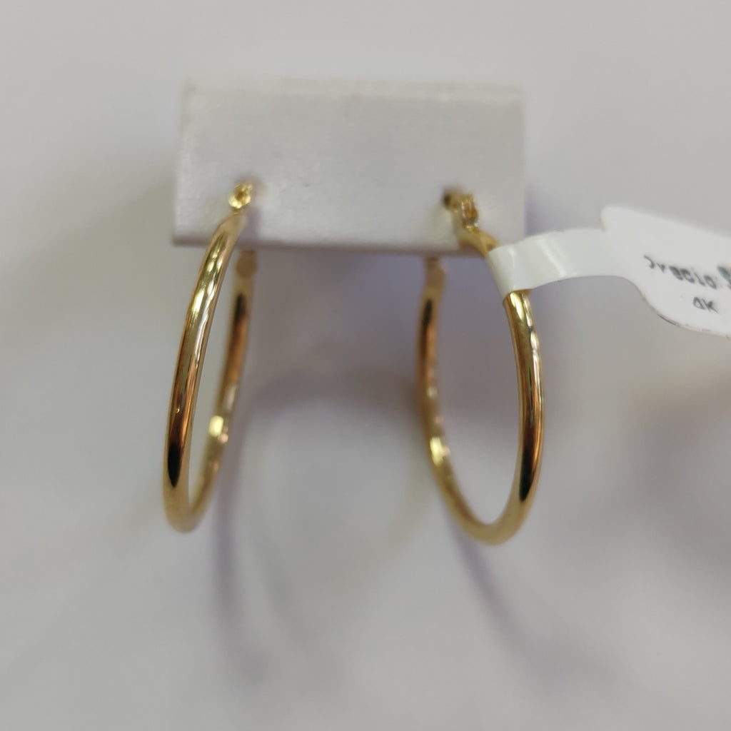 ARETES TEJIDO ARRACADAS LISAS 14K 1.5 GR (NUEVO)