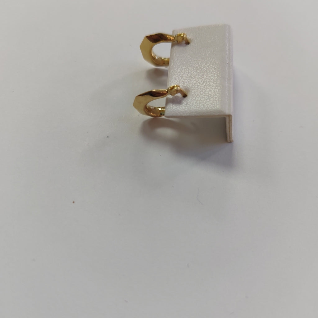 ARETES TEJIDO ARRACADA FACETADA 14K 1.3 GR (NUEVO)