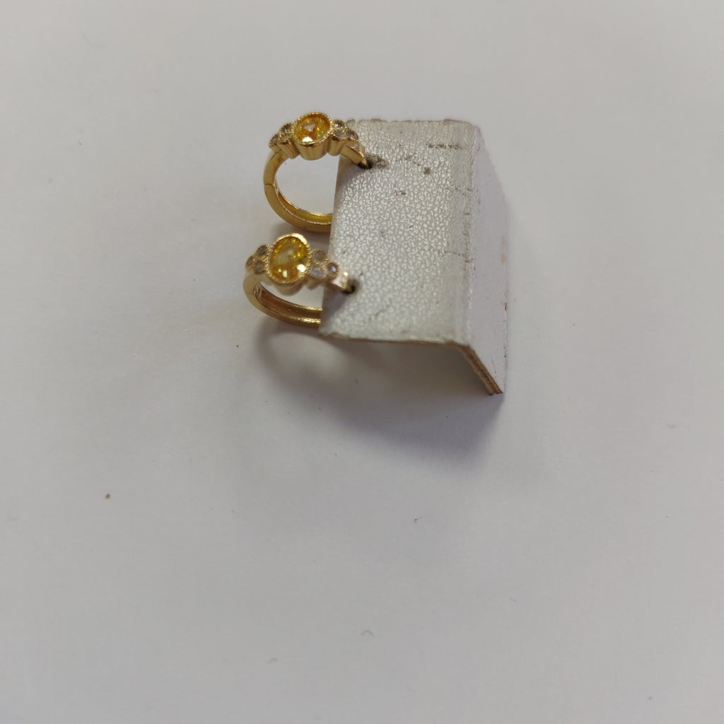 ARETES ARRACADAS CON CIRCONIAS Y PDRAS COL 14K 3.3 GR (NUEVO)