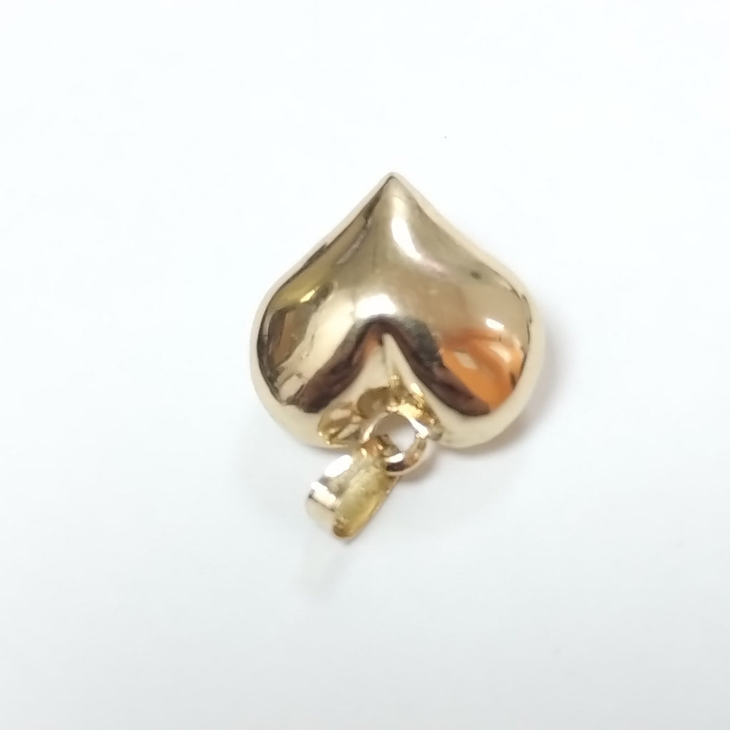DIJE TEJIDO CORAZON LISO 14K 1 GR (NUEVO)