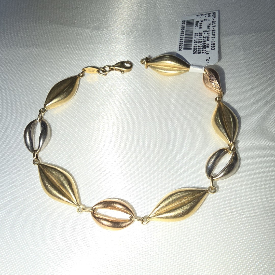 PULSERA ORO COMBINADO 14 K 5.1 GRMS (SEMINUEVO)