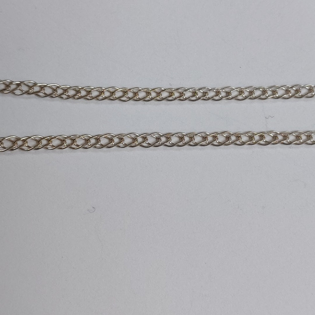 CADENA TEJIDO ESLABONES PLATA .925 55 CM 3.9 GR (NUEVO)