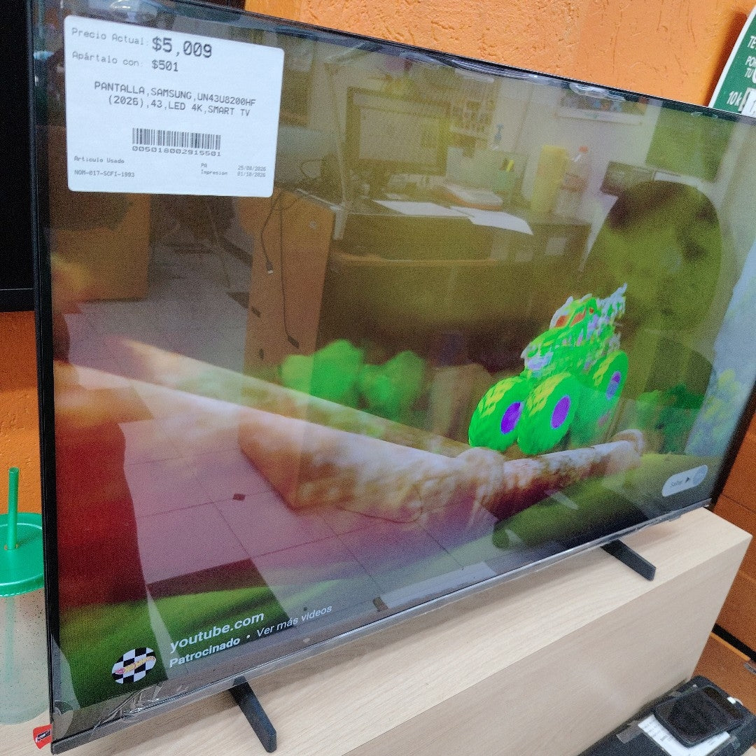 PANTALLA SAMSUNG UN43U8200HF (2026) 43" LED 4K (SEMINUEVO)