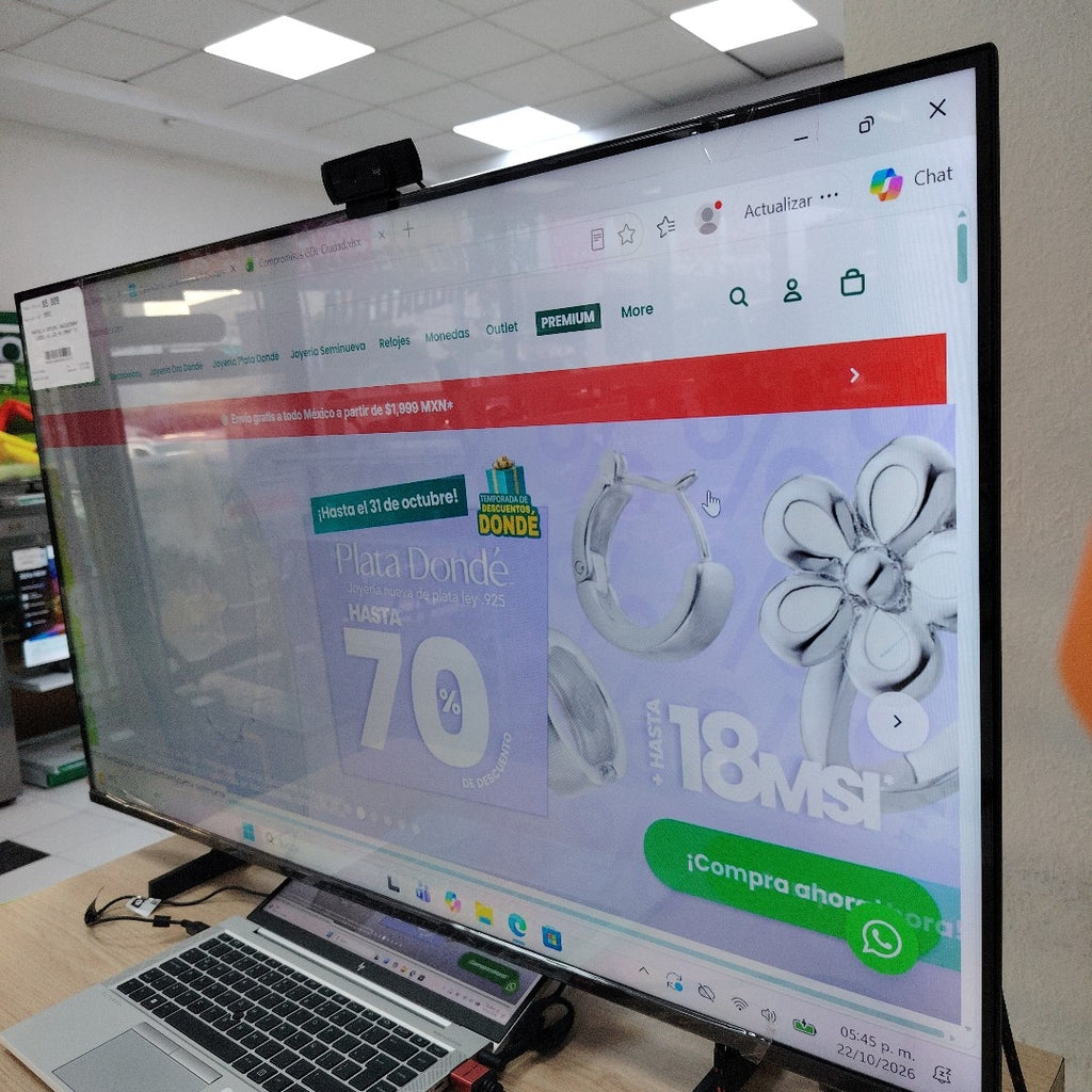 PANTALLA SAMSUNG UN43U8200HF (2026) 43" LED 4K (SEMINUEVO)