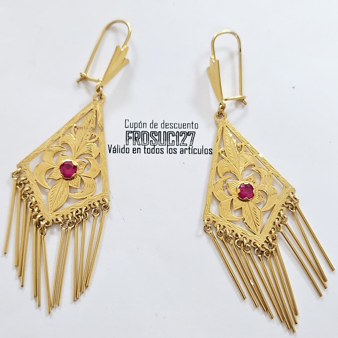 ARETES PAR ORO 10 K 11.6 GRMS (SEMINUEVO)