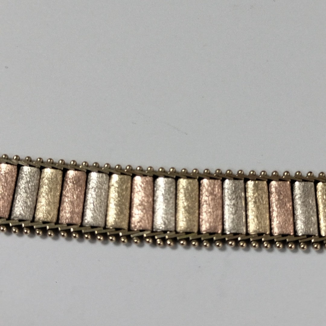 PULSERA ORO COMBINADO 10 K 16.1 GRMS (SEMINUEVO)