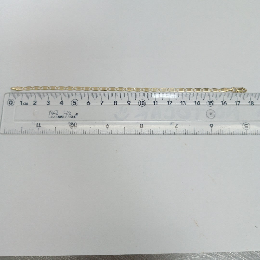 PULSERA TEJIDO GUCHI ESPEJO COMBINADO 10K 18CM 2.2GR GUCHIESPEJO060 (NUEVO)