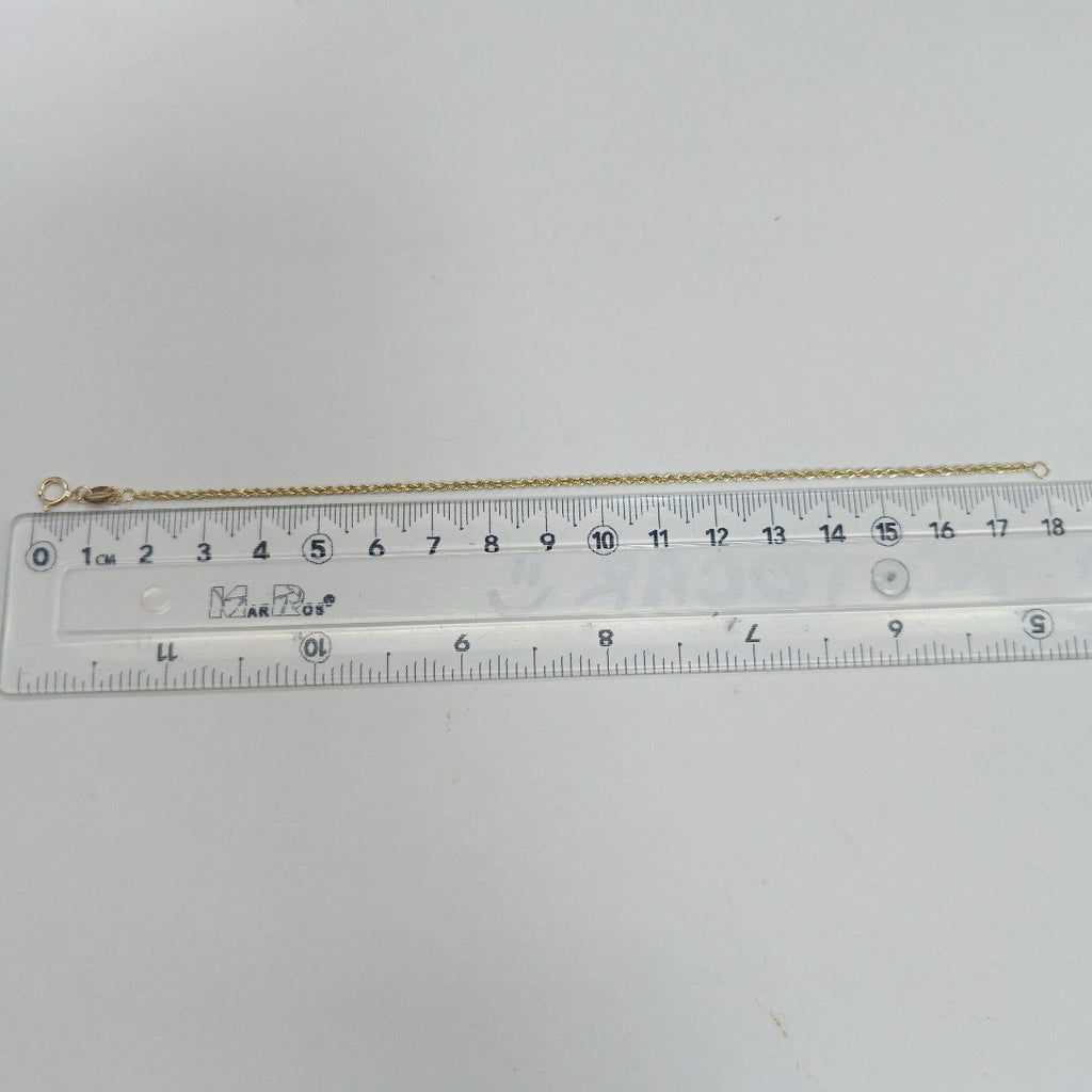 PULSERA TORZAL 10K 18 CM 1.5 GR (NUEVO)