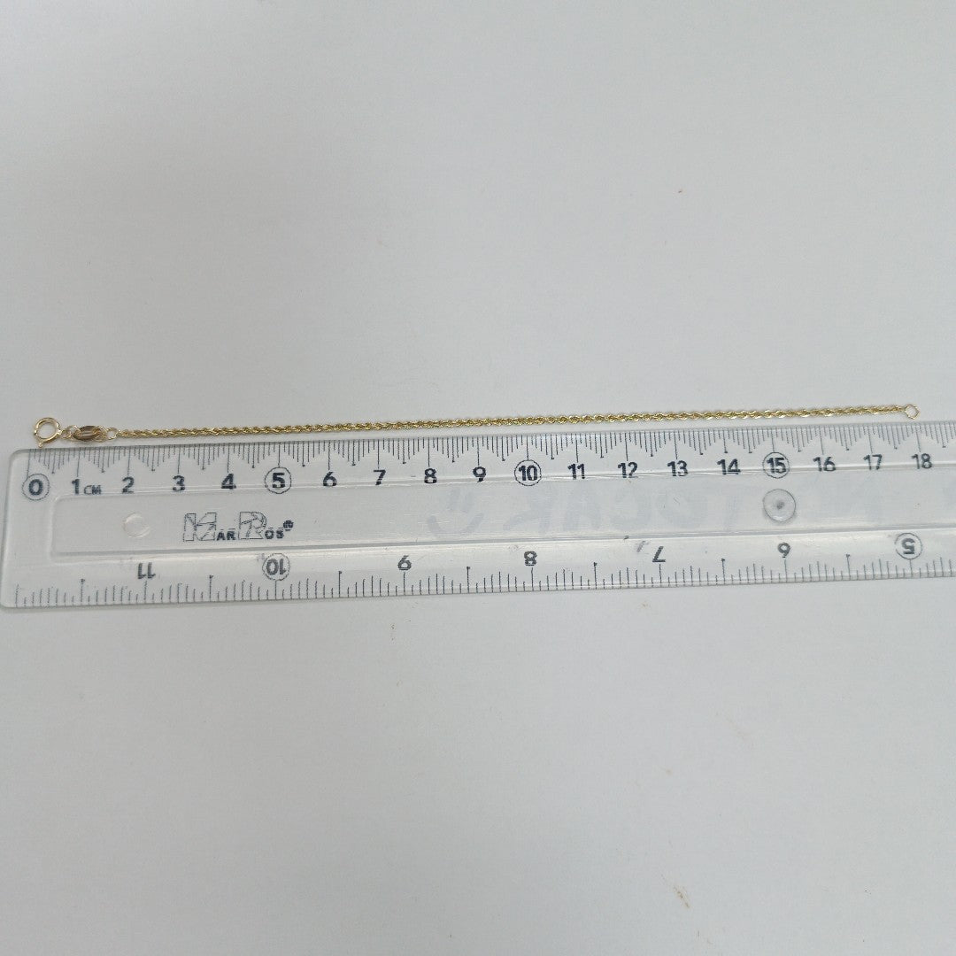 PULSERA TORZAL 10K 18 CM 1.5 GR (NUEVO)