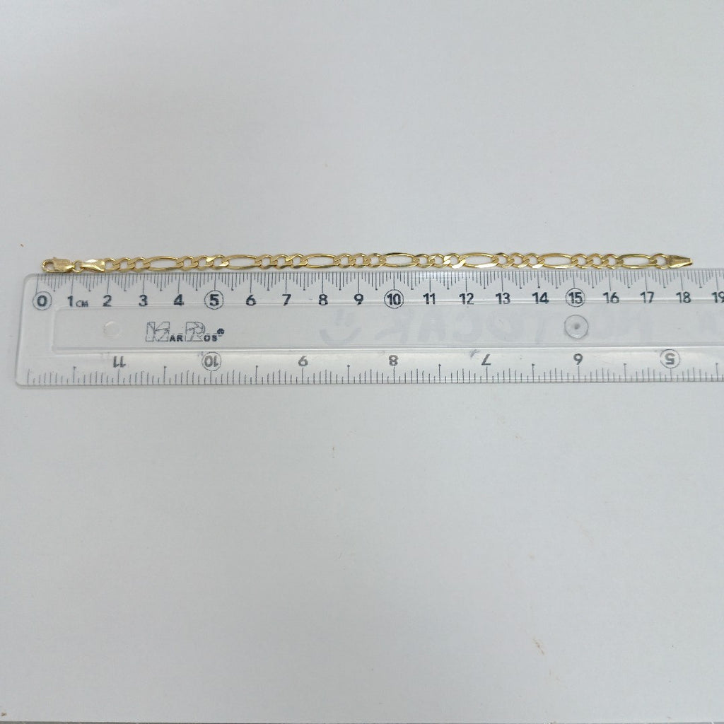 PULSERAS DAMA 3X1 AMARILLA ORO 14K 4.2 (NUEVO)