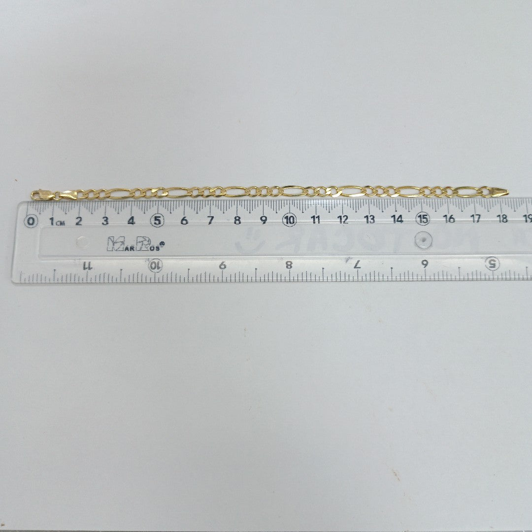 PULSERAS DAMA 3X1 AMARILLA ORO 14K 4.2 (NUEVO)