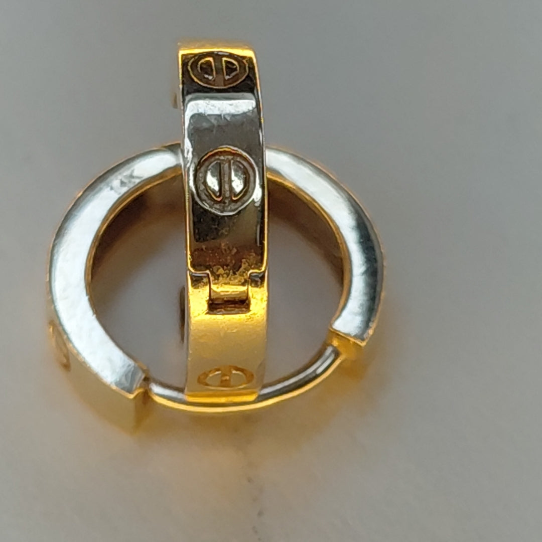 ARRACADAS PAR ORO 14 K 2.2 GRMS (SEMINUEVO)