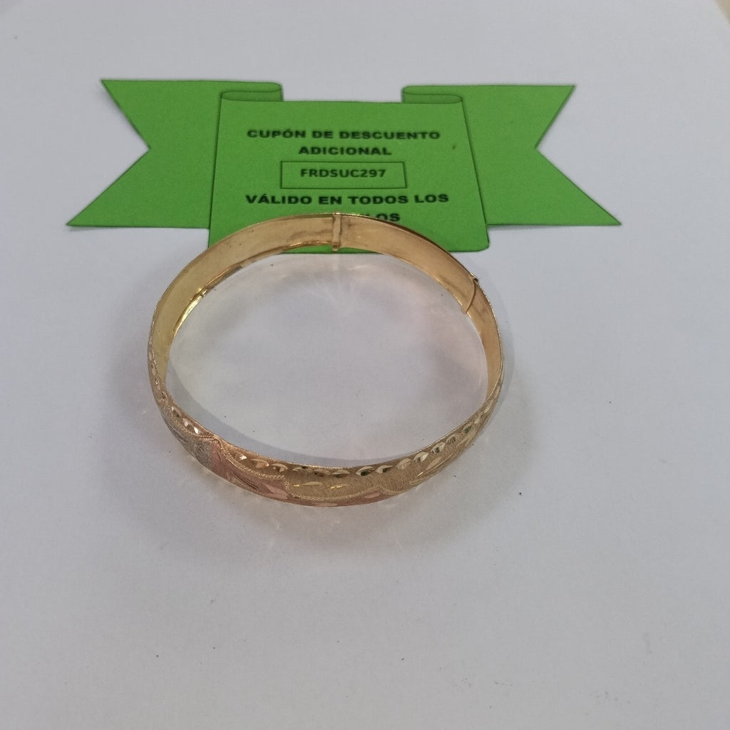 PULSERA RIGIDA ORO 14 K 8.7 GRMS (SEMINUEVO)