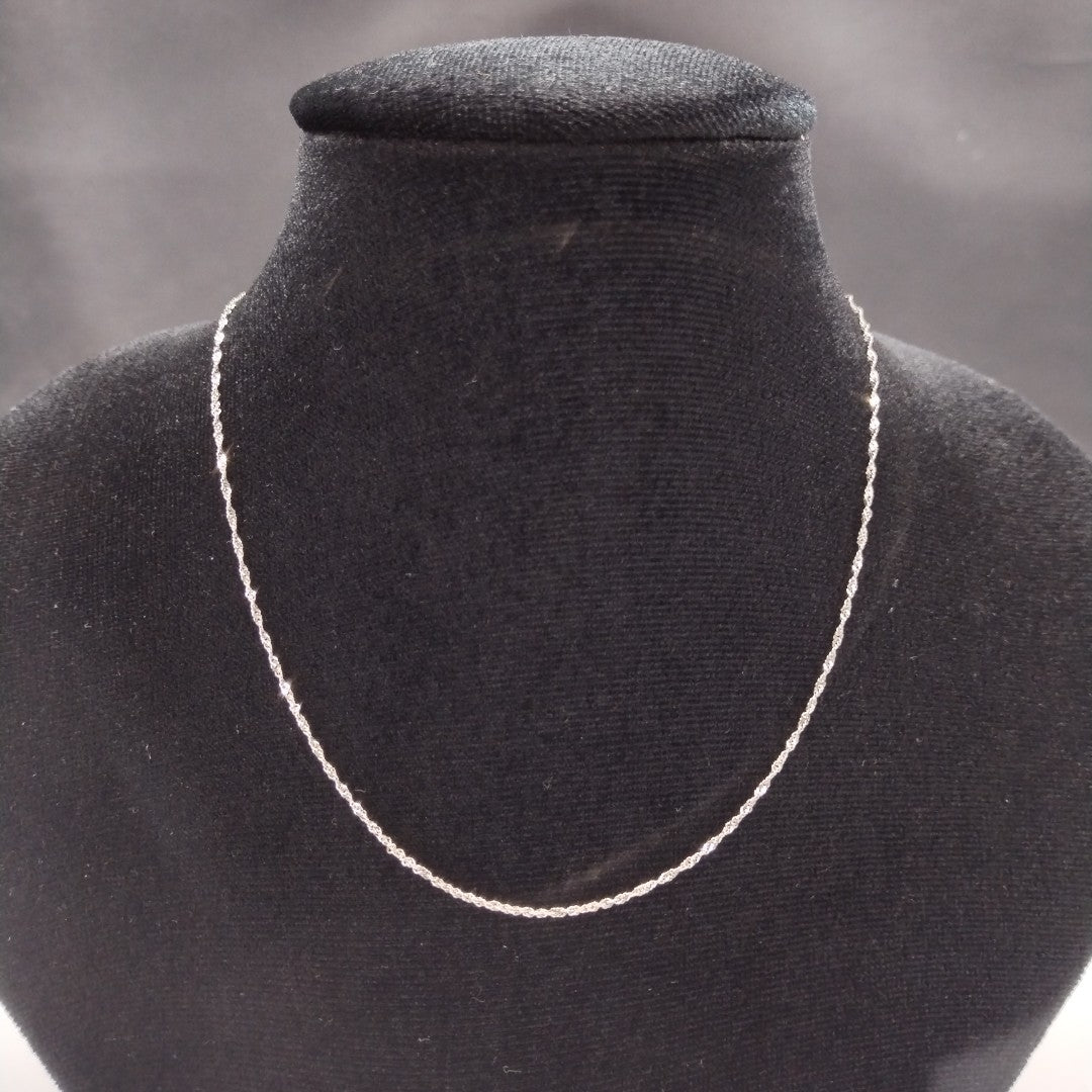 CADENA ORO, ORO BLANCO 14 K 1.2 GRMS (SEMINUEVO)