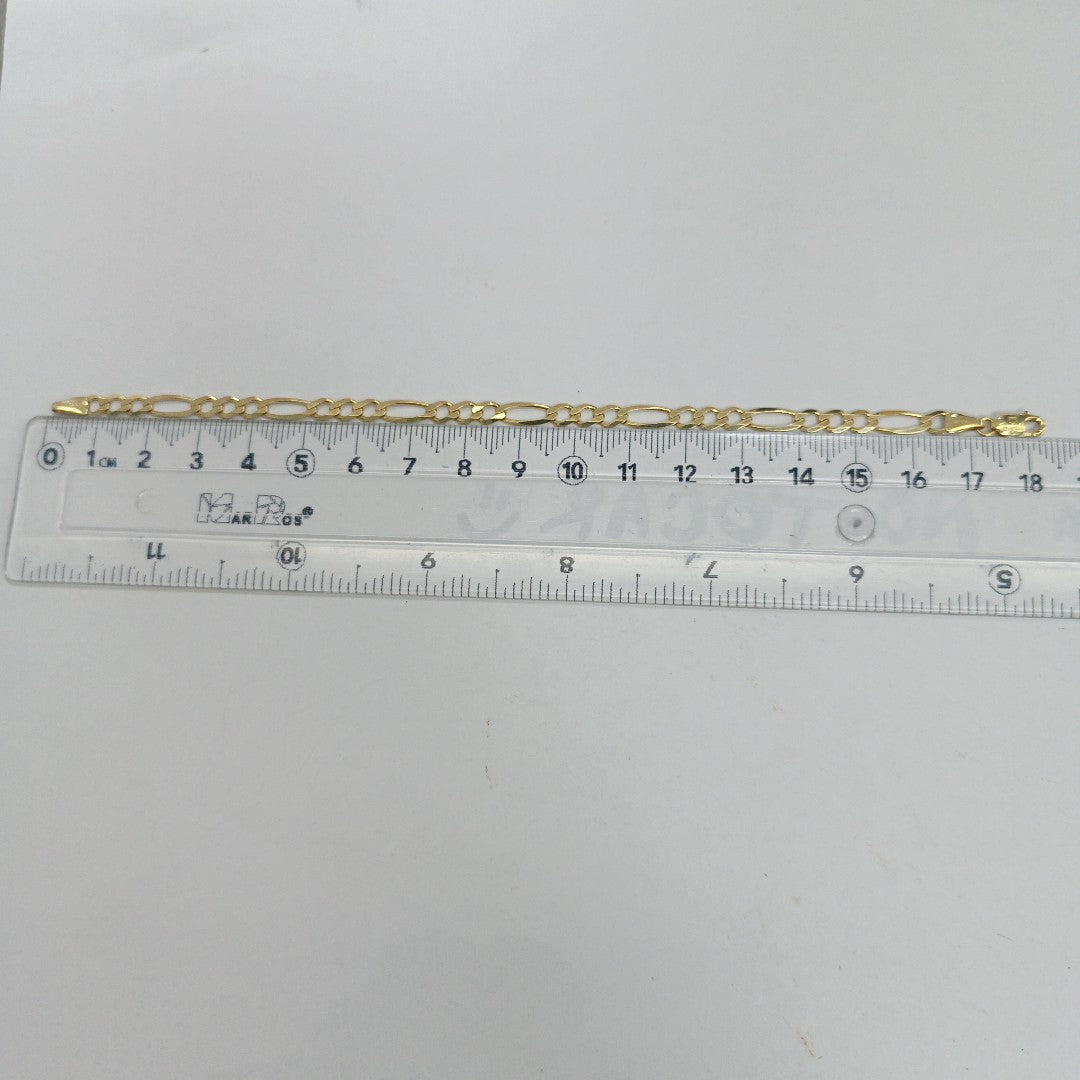 PULSERAS DAMA 3X1 AMARILLA ORO 14K 4.1 (NUEVO)