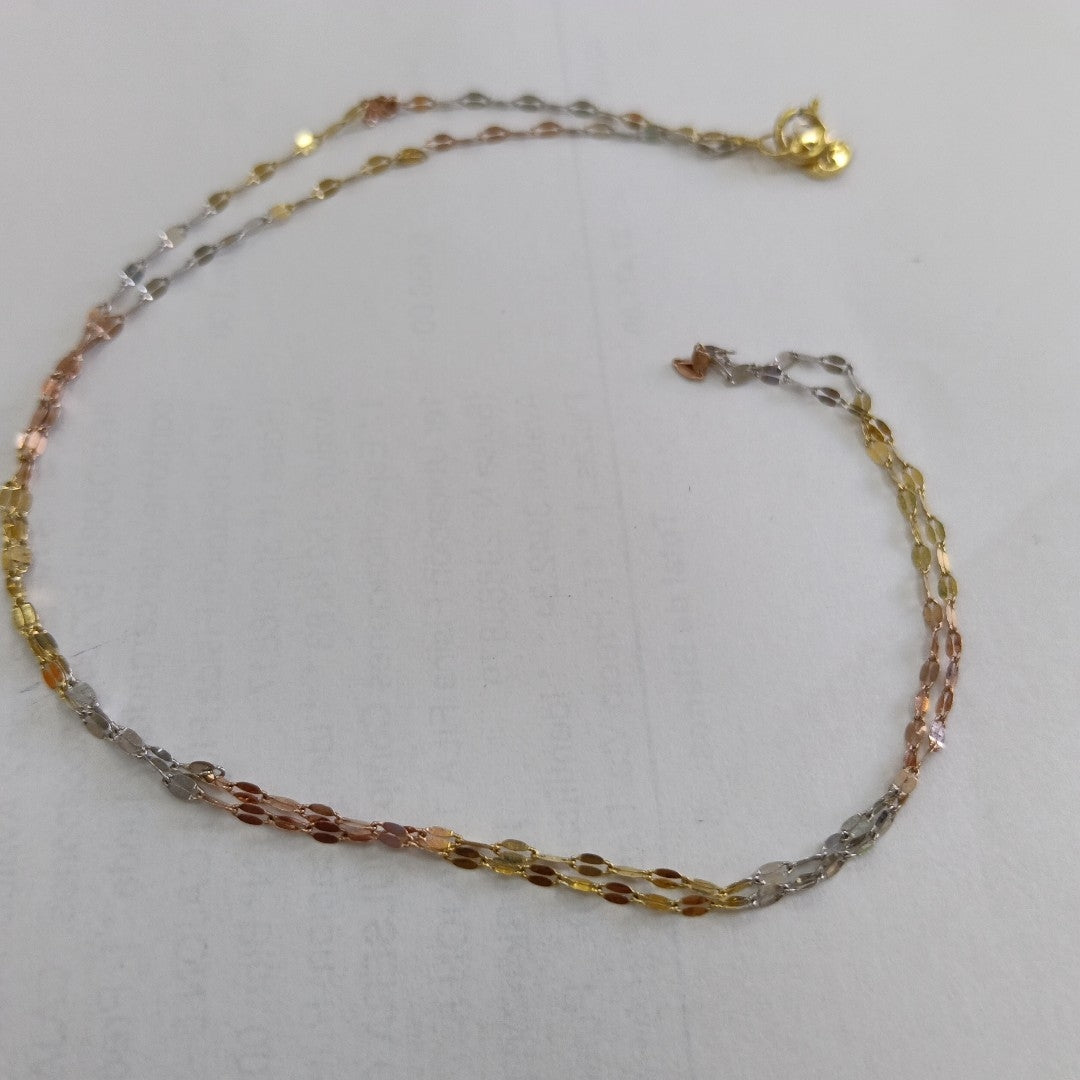 CADENA ORO, ORO COMBINADO 10 K 0.7 GRMS (SEMINUEVO)