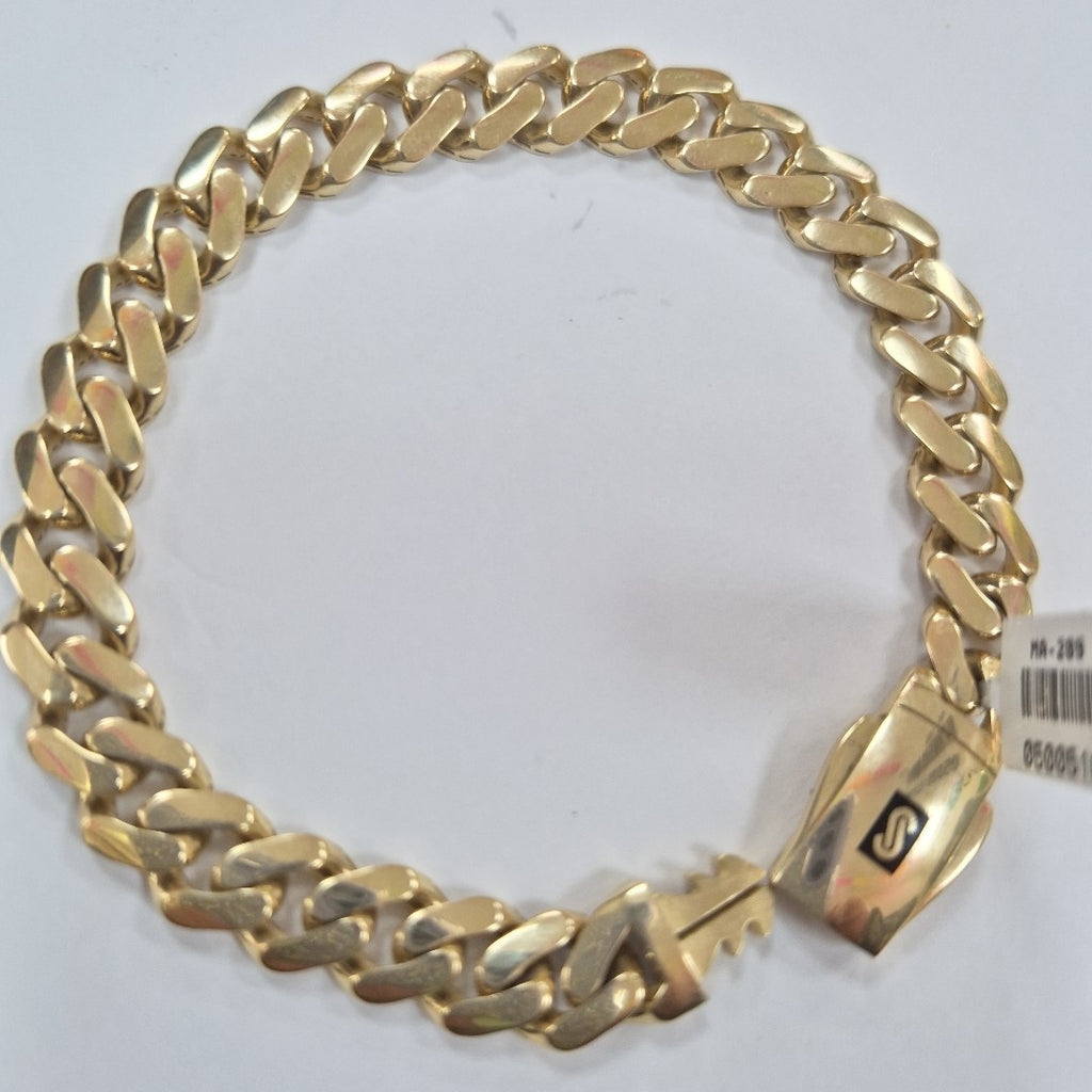 PULSERA CABALLERO MONACO ORO 14K 13.8 (NUEVO)